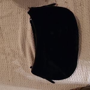 Express black velvet,  short handles/hand held, brand new bag
